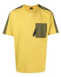 Мужская горчичная футболка с круглым вырезом от PS Paul Smith