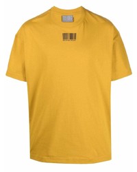 Мужская горчичная футболка с круглым вырезом от VTMNTS