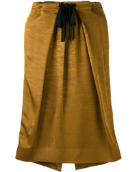 Горчичная юбка от Victoria Beckham