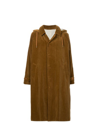 Горчичное длинное пальто от 08sircus