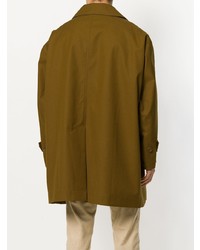 Горчичное длинное пальто от YMC