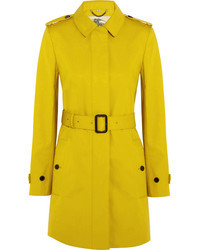 Женское горчичное пальто от Burberry
