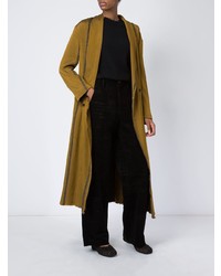 Женское горчичное пальто от Uma Wang