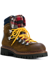 Мужские горчичные ботинки от DSQUARED2