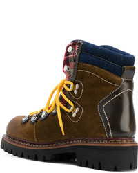 Мужские горчичные ботинки от DSQUARED2