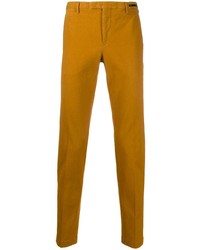 Горчичные брюки чинос от Pt01