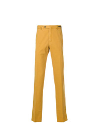 Горчичные брюки чинос от Pt01