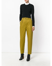 Женские горчичные брюки от Kenzo