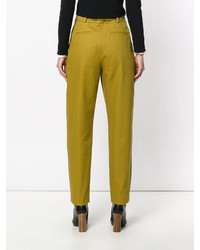 Женские горчичные брюки от Kenzo