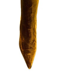 Горчичные замшевые ботильоны от MARQUES ALMEIDA