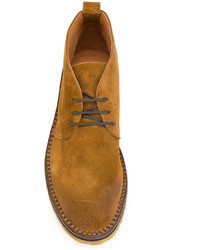 Мужские горчичные замшевые ботинки от Buttero