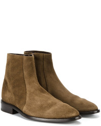 Мужские горчичные замшевые ботинки от Balenciaga