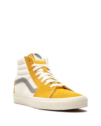 Мужские горчичные замшевые высокие кеды от Vans