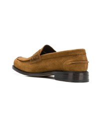 Мужские горчичные замшевые лоферы от Berwick Shoes