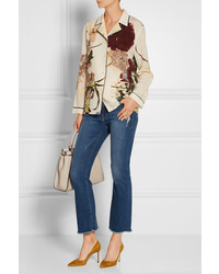 Горчичные замшевые туфли от Jimmy Choo