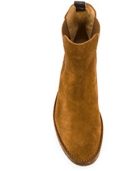 Мужские горчичные кожаные ботинки от Officine Creative