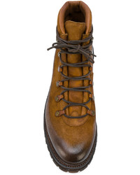 Мужские горчичные кожаные ботинки от Silvano Sassetti