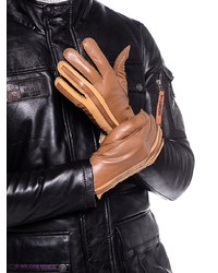 Мужские горчичные кожаные перчатки от Dali Exclusive