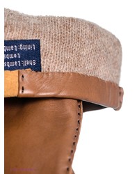 Мужские горчичные кожаные перчатки от Dali Exclusive