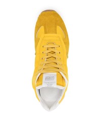 Мужские горчичные кроссовки от Maison Margiela