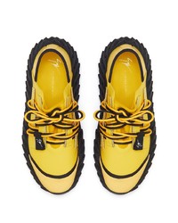 Мужские горчичные кроссовки от Giuseppe Zanotti