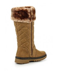 Горчичные меховые сапоги от WS Shoes