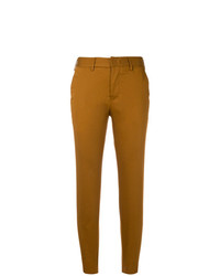 Горчичные узкие брюки от Pt01