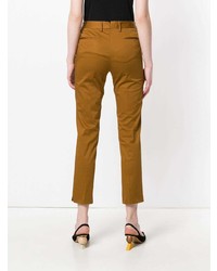 Горчичные узкие брюки от Pt01