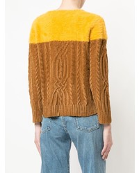 Женский горчичный вязаный свитер от GUILD PRIME