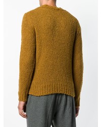 Мужской горчичный вязаный свитер от Isabel Marant