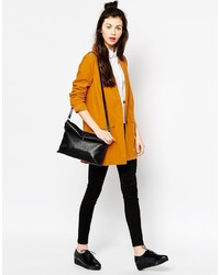 Женский горчичный пиджак