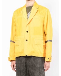 Мужской горчичный пиджак от Sacai