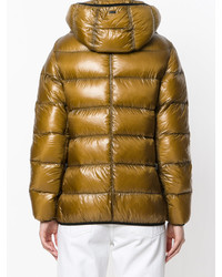 Женский горчичный пуховик от Herno