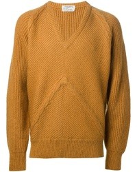 Горчичный свитер