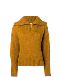 Женский горчичный свитер с v-образным вырезом от Isabel Marant Etoile