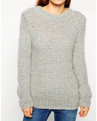Женский горчичный свитер с круглым вырезом от Asos