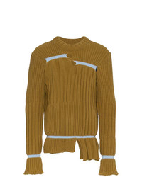 Мужской горчичный свитер с круглым вырезом от Helen Lawrence