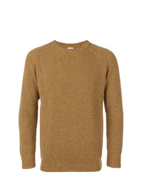 Мужской горчичный свитер с круглым вырезом от Kent & Curwen