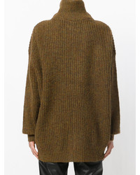 Горчичный свободный свитер из мохера от Etoile Isabel Marant