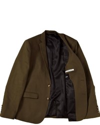 Мужской горчичный хлопковый пиджак от Asos