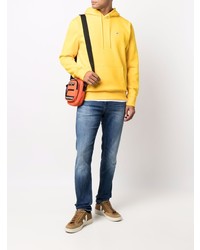 Мужской горчичный худи от Tommy Jeans