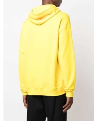 Мужской горчичный худи от Moschino