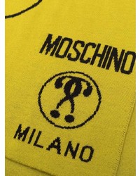 Мужской горчичный шарф от Moschino