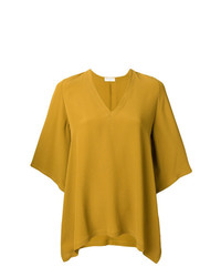 Желтая блуза с коротким рукавом от Veronique Leroy