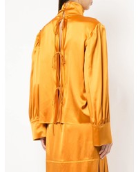 Желтая блузка с длинным рукавом от Tatuna Nikolaishvili