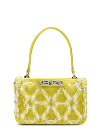 Желтая большая сумка из плотной ткани от Kenzo