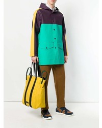 Мужская желтая большая сумка из плотной ткани от Marni