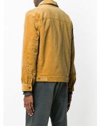 Мужская желтая вельветовая куртка-рубашка от YMC