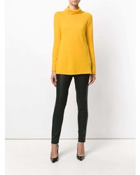 Женская желтая водолазка от Lamberto Losani