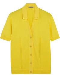 Желтая вязаная блузка от Bottega Veneta